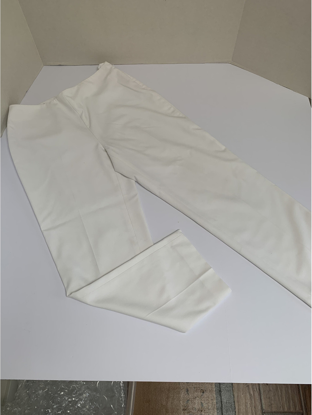 Talbots Classic Side Zip Slim White Dress Pants Size 6 Petite